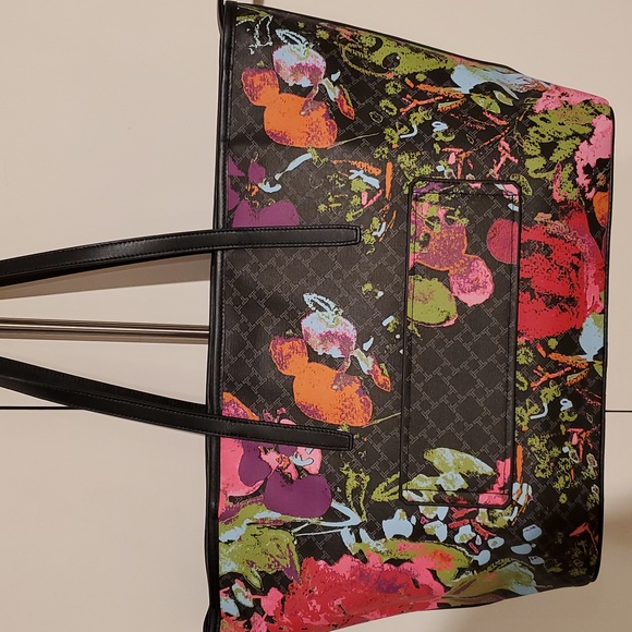 Tumi Bags Nwot Tumi Everyday Tote Cotton With Cow Leather In Black